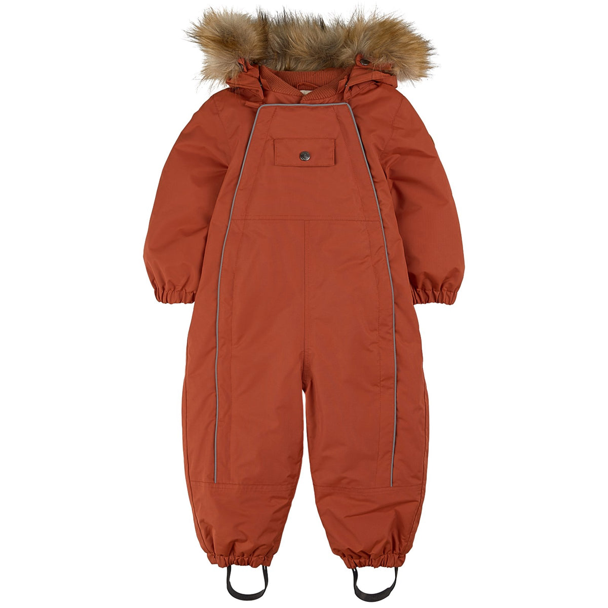 Recycled winter one-piece suit | Val d'Isère - Rust