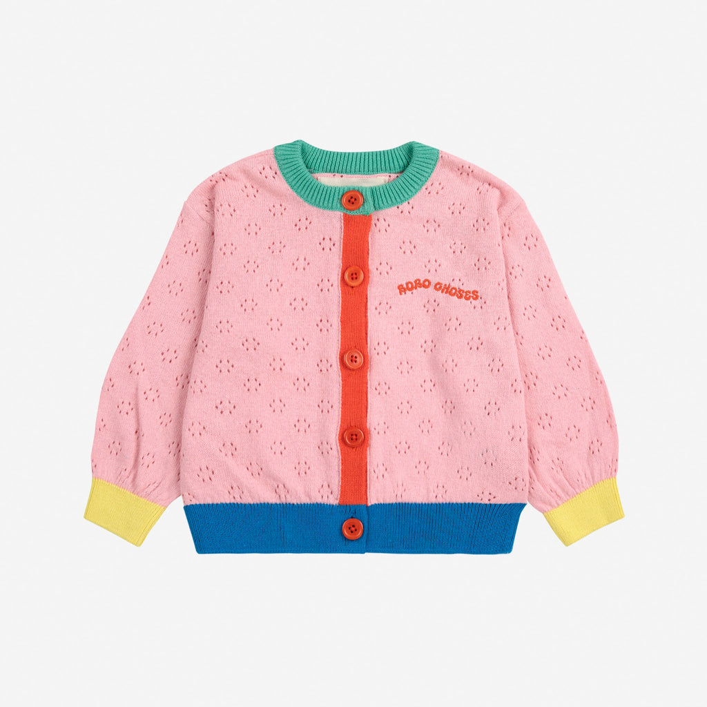 cardigan colorblock pour enfant