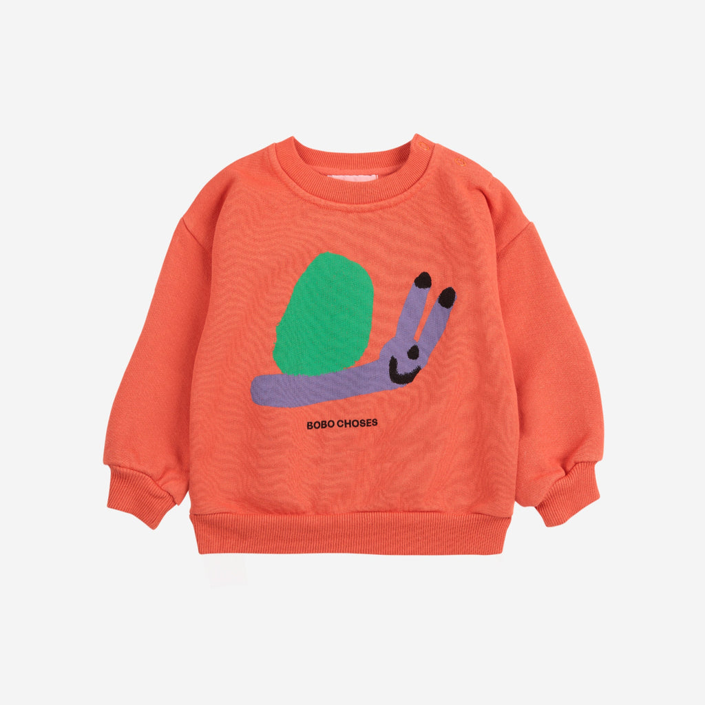 sweatshirt pour enfant avec un escargot