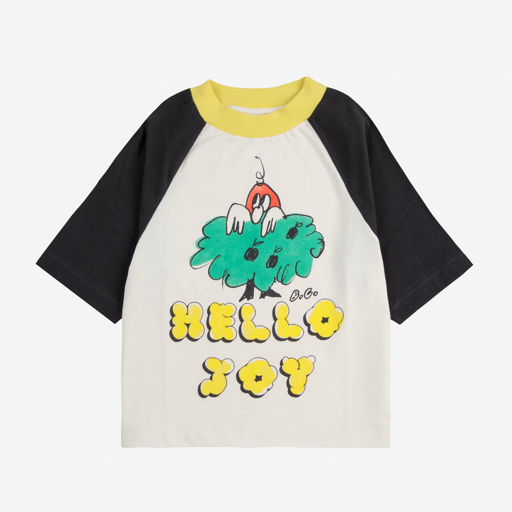 t-shirt raglan avec dessin joy