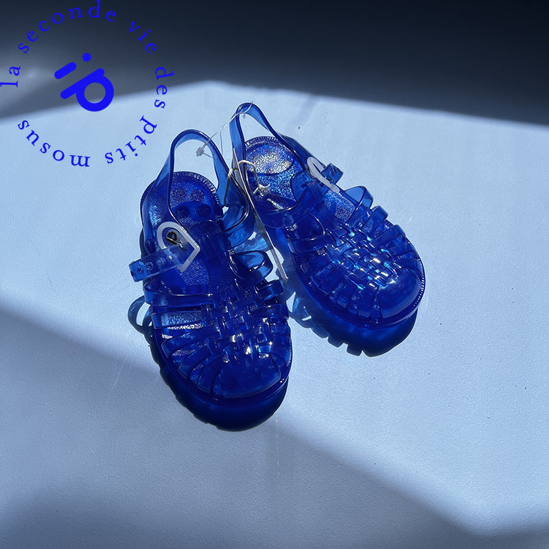 Sandales jelly - meduse bleues | Fripé (26)