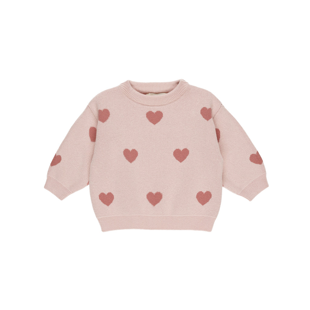 pull trixot avec coeur rouge