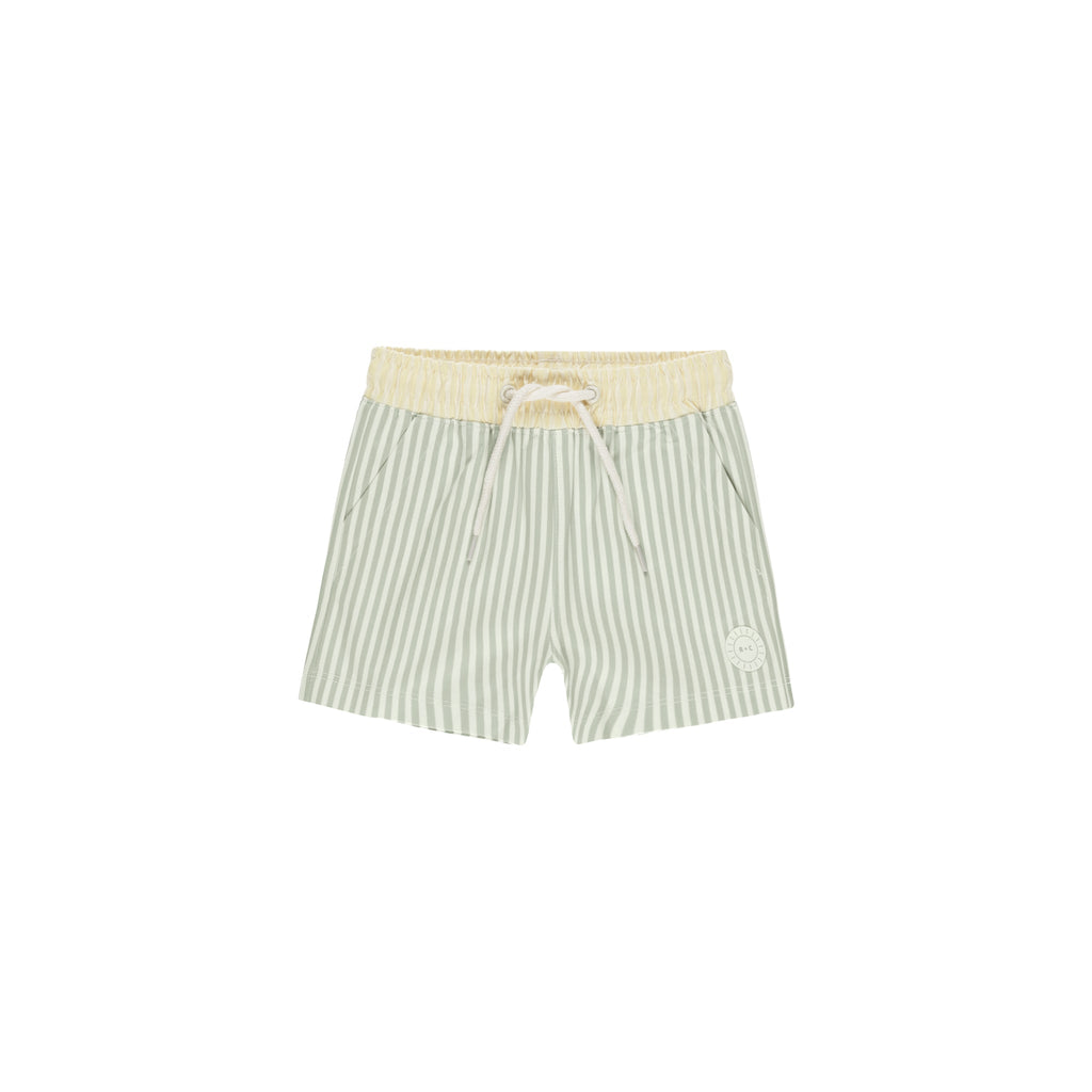 maillot boardshort stripe sage