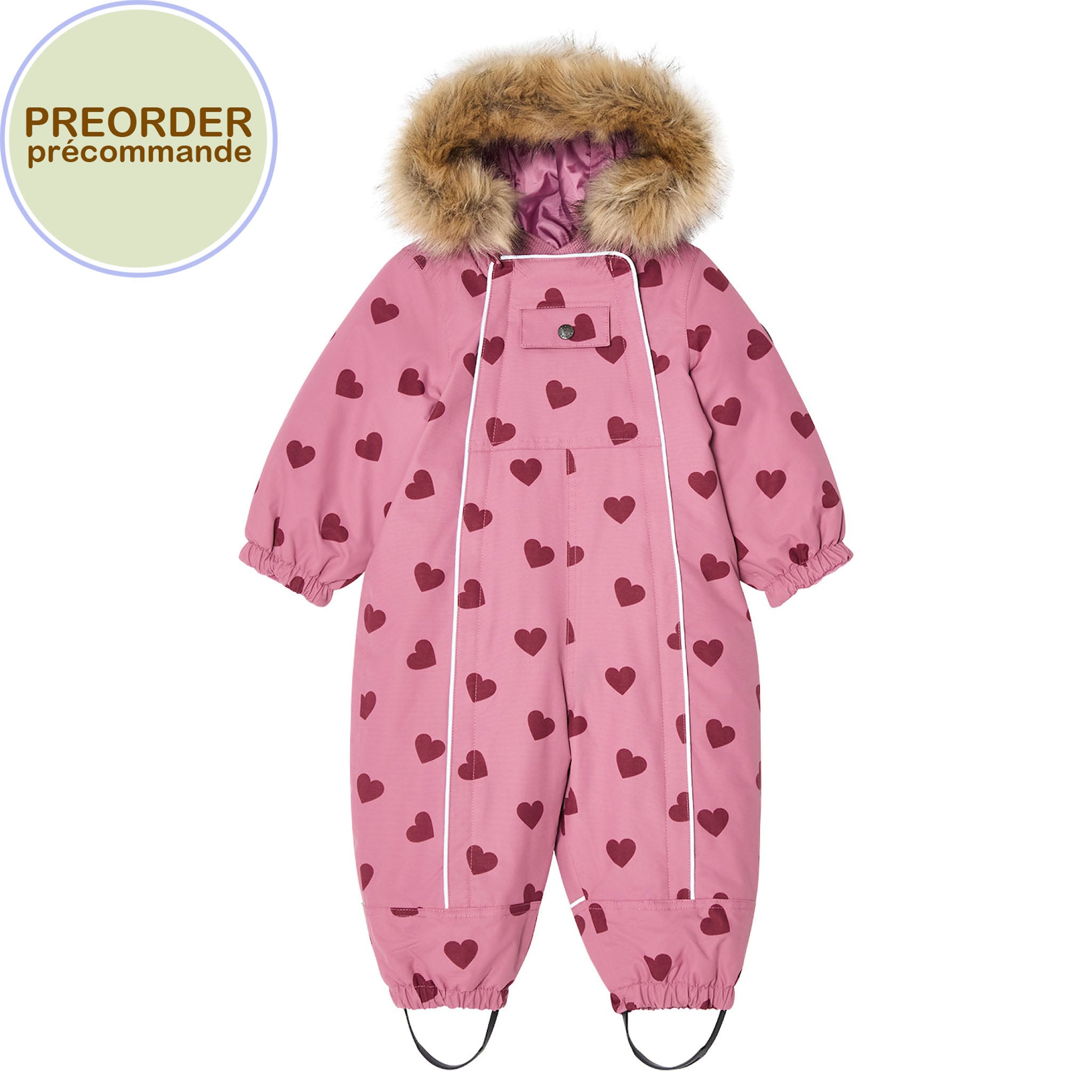 Habit d'hiver une-pièce recyclé | Val d'Isere - Coeur