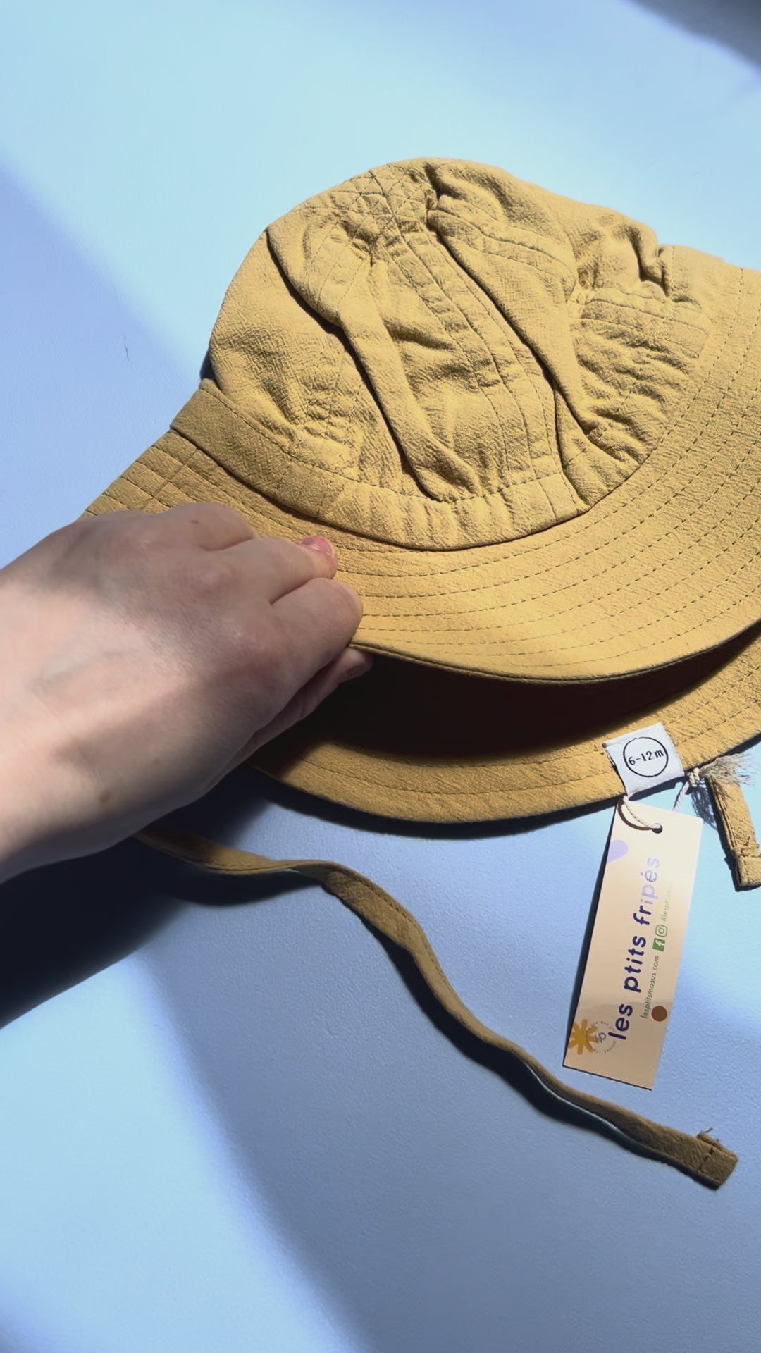 Chapeau soleil ajustable - Fini the label | Fripé (6-18m)