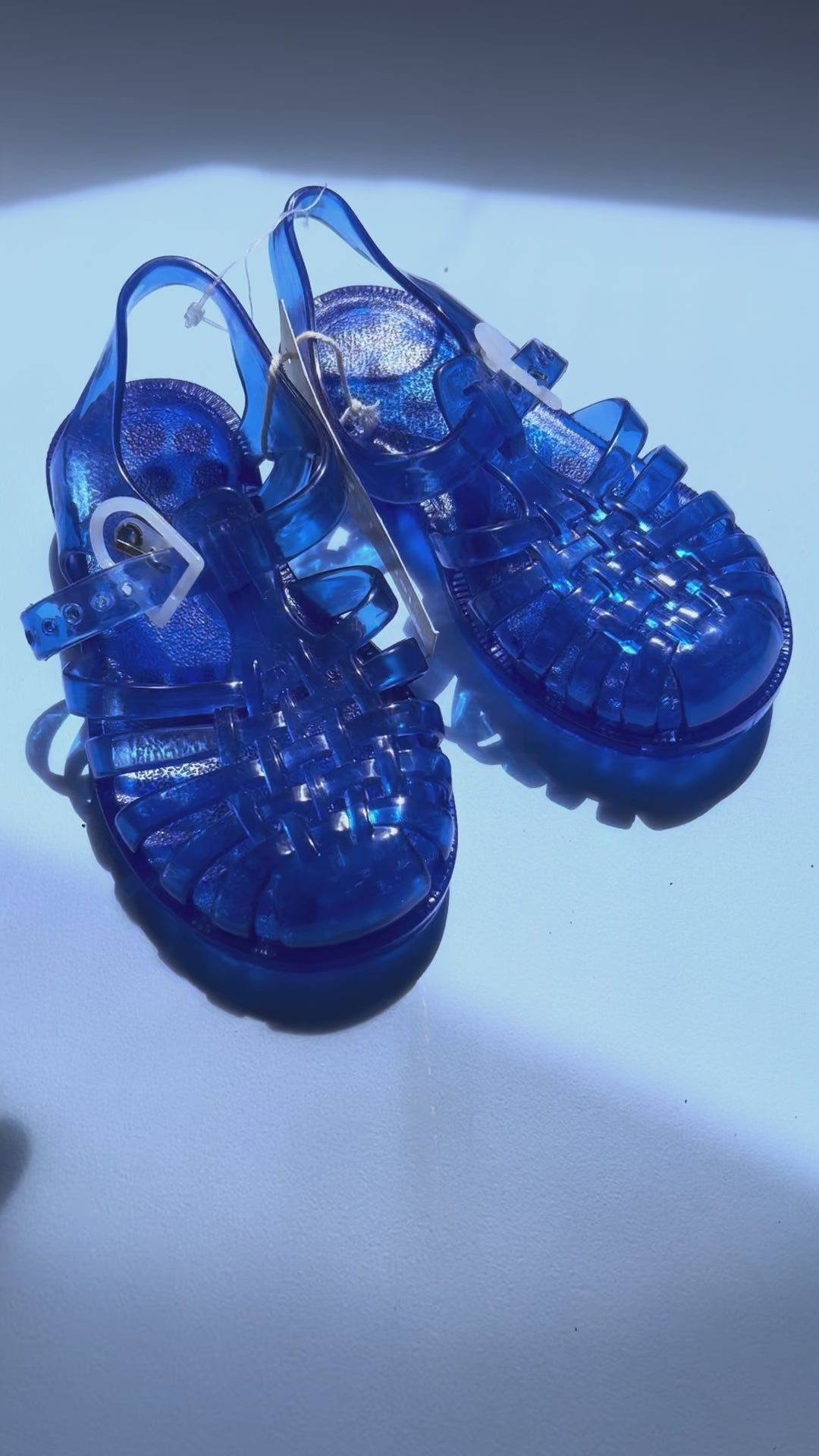 Sandales jelly - meduse bleues | Fripé (26)