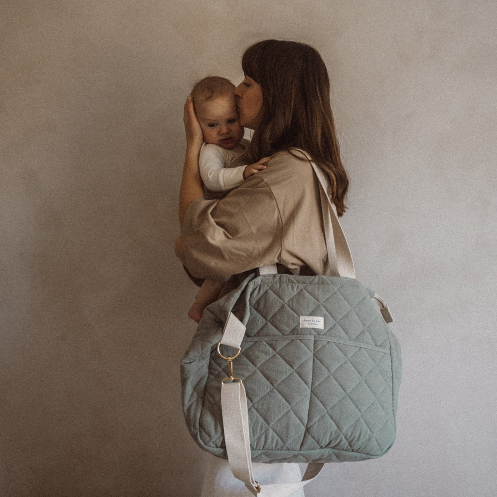 sac à couche pour maman menthe