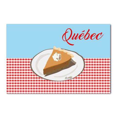 Carte postale QUÉBEC- Tarte au sucre (635162001431)