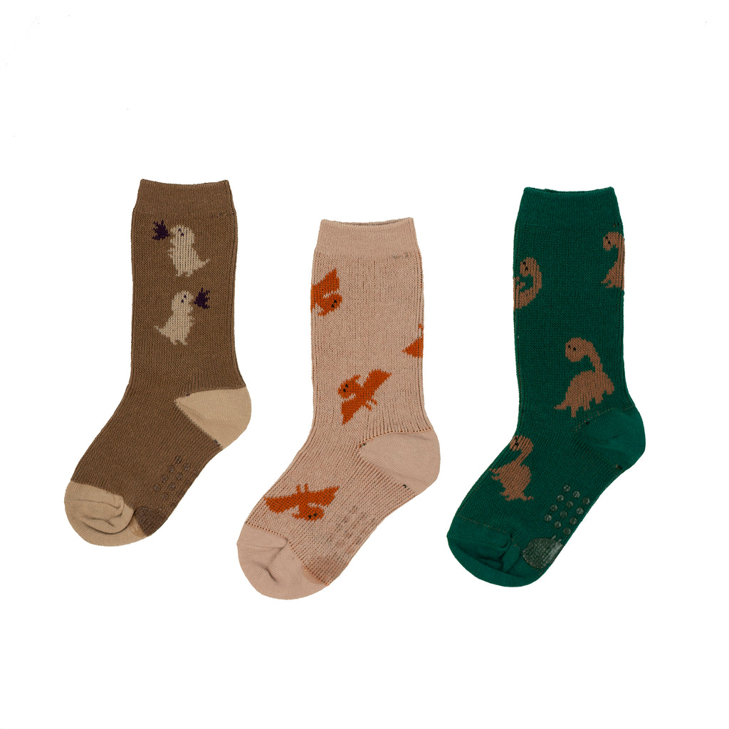 Chaussettes antidérapantes (pack of 3) - Dino