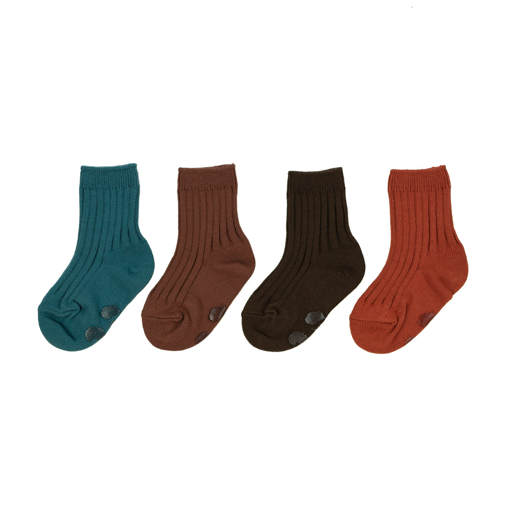 Chaussettes antidérapantes (pack of 4) - Earth