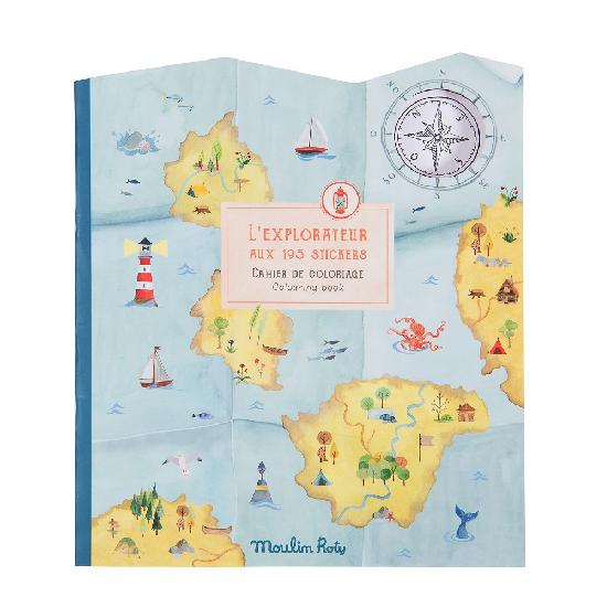 cahier a colorier l'explorateur pour enfant