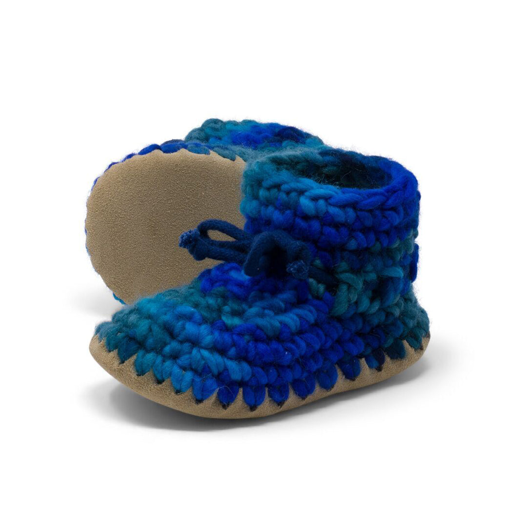 Padraig Wool Slippers Blue Multi