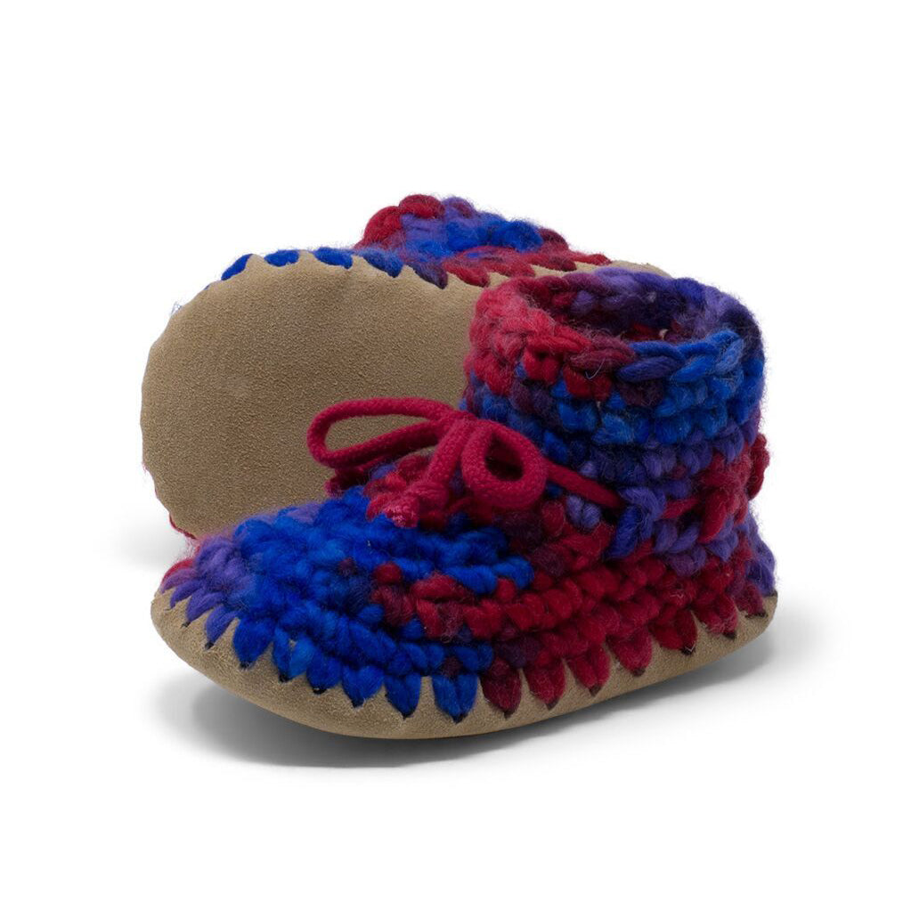 Wool Slippers Baby Lamb Slippers Baby Wool Slippers: RED Padraig