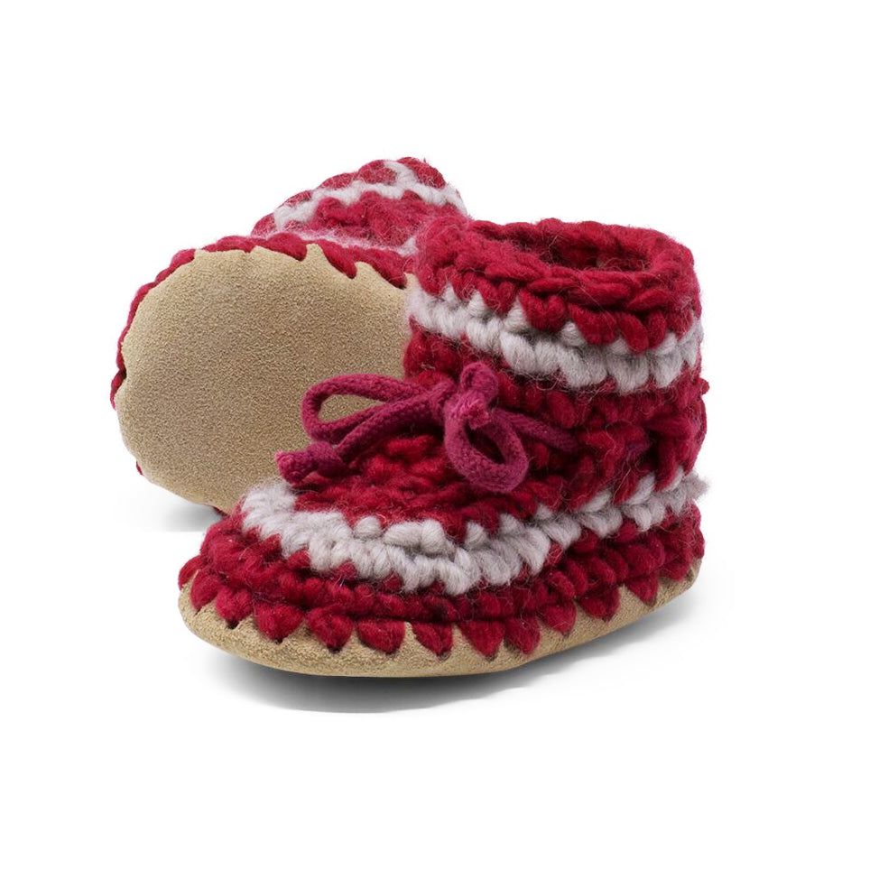 Padraig Wool Slippers Red - Main Image