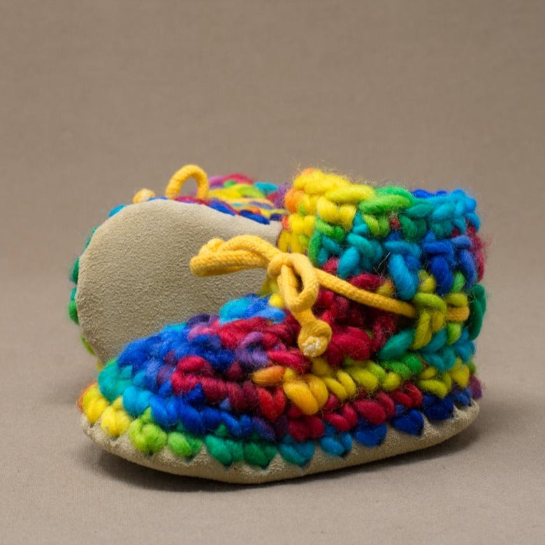 Padraig Wool Slippers Rainbow - Main Image